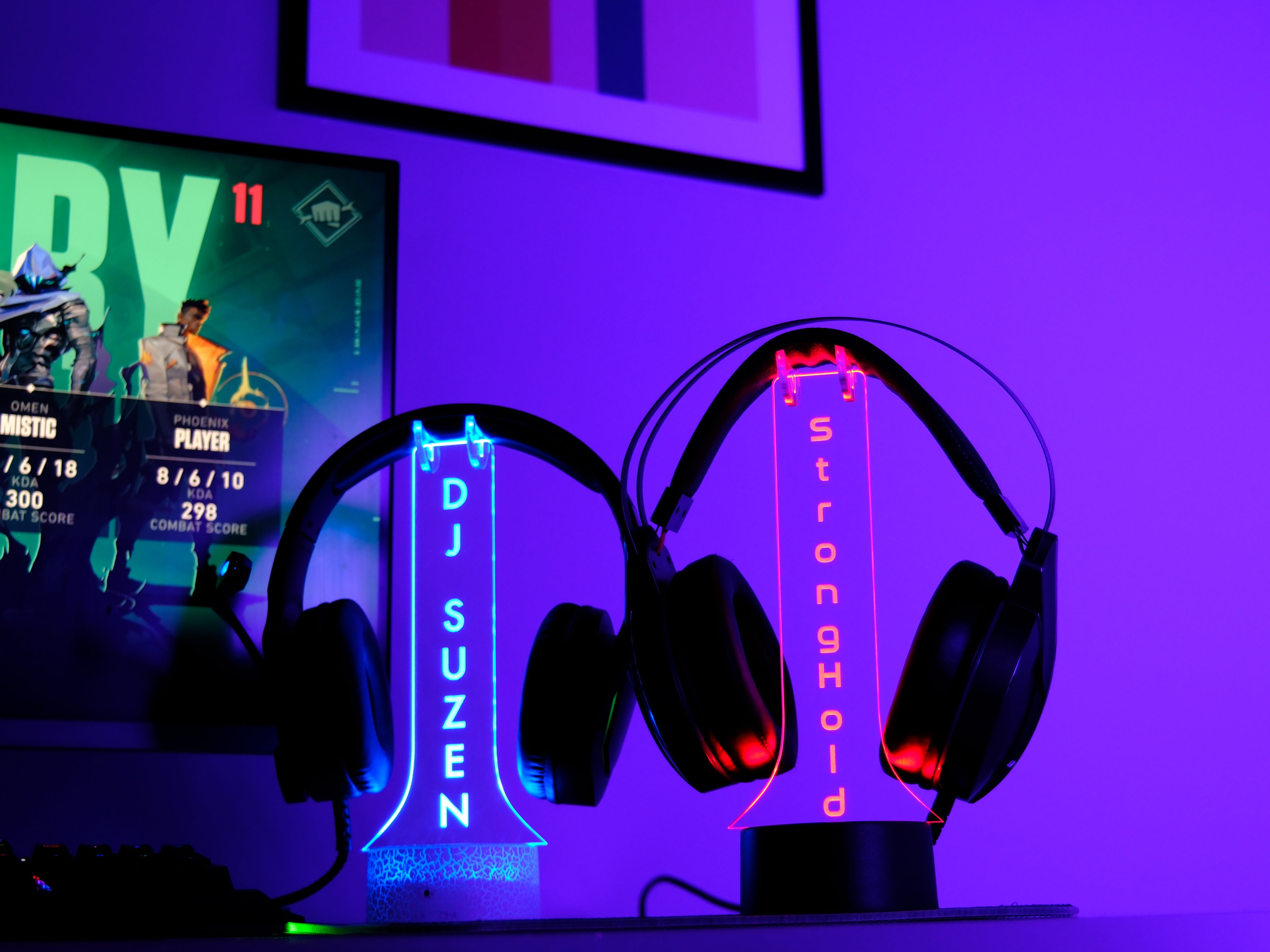 Gamer Tag Headphone Stand
