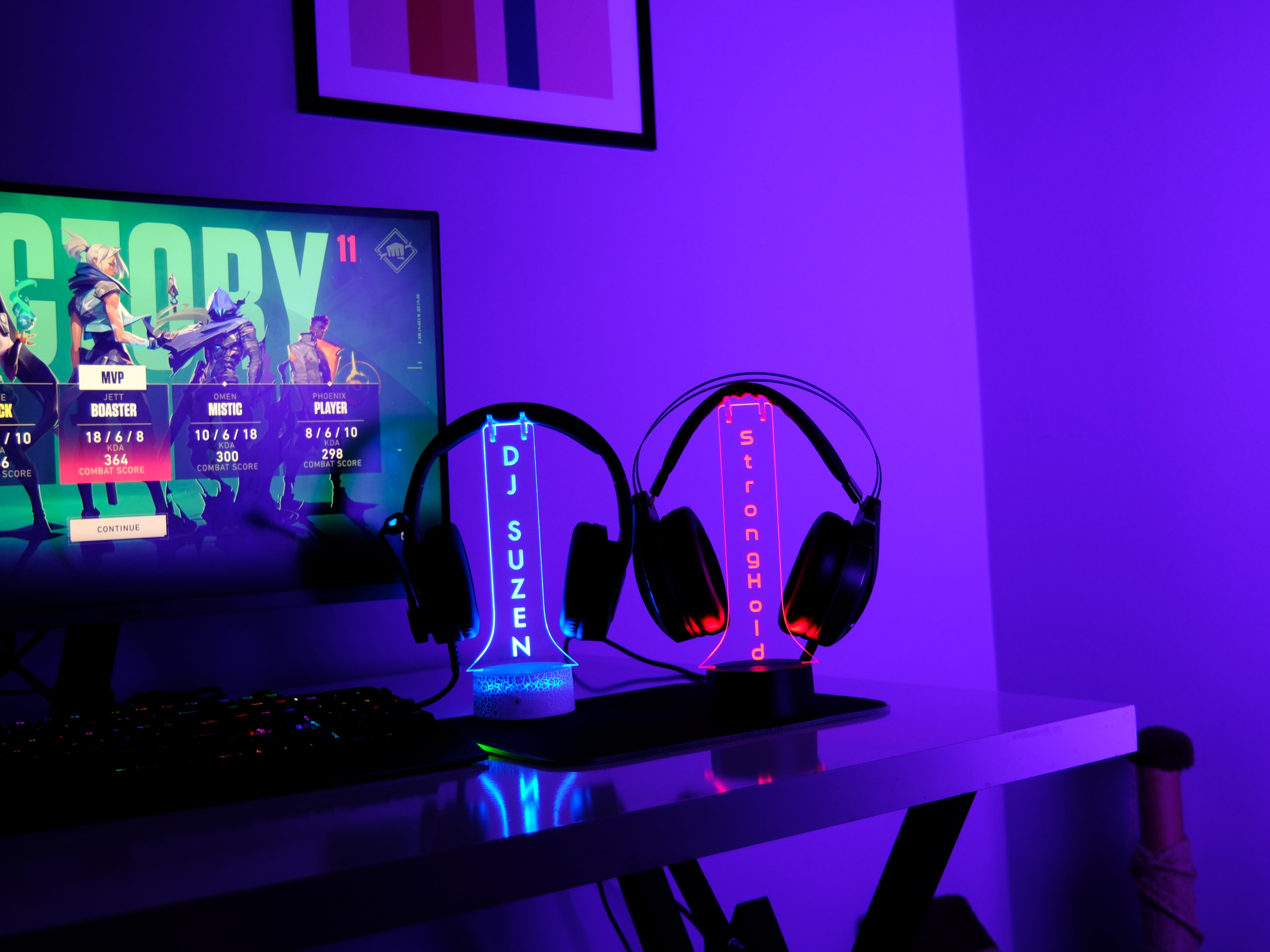 Gamer Tag Headphone Stand