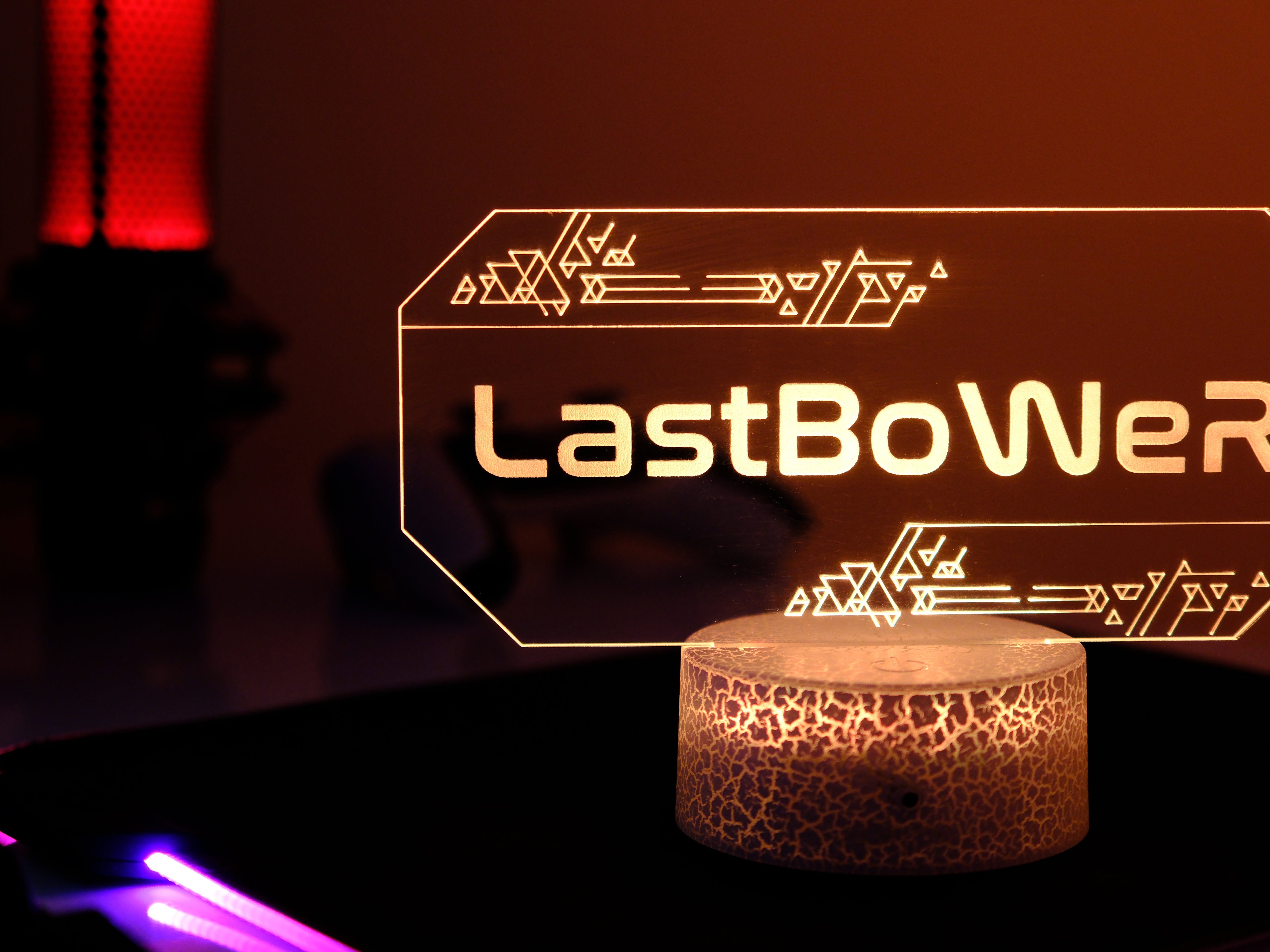 Nickname Desk Lamp – Personalized RGB LED Name Light for Desk & Gaming Setup