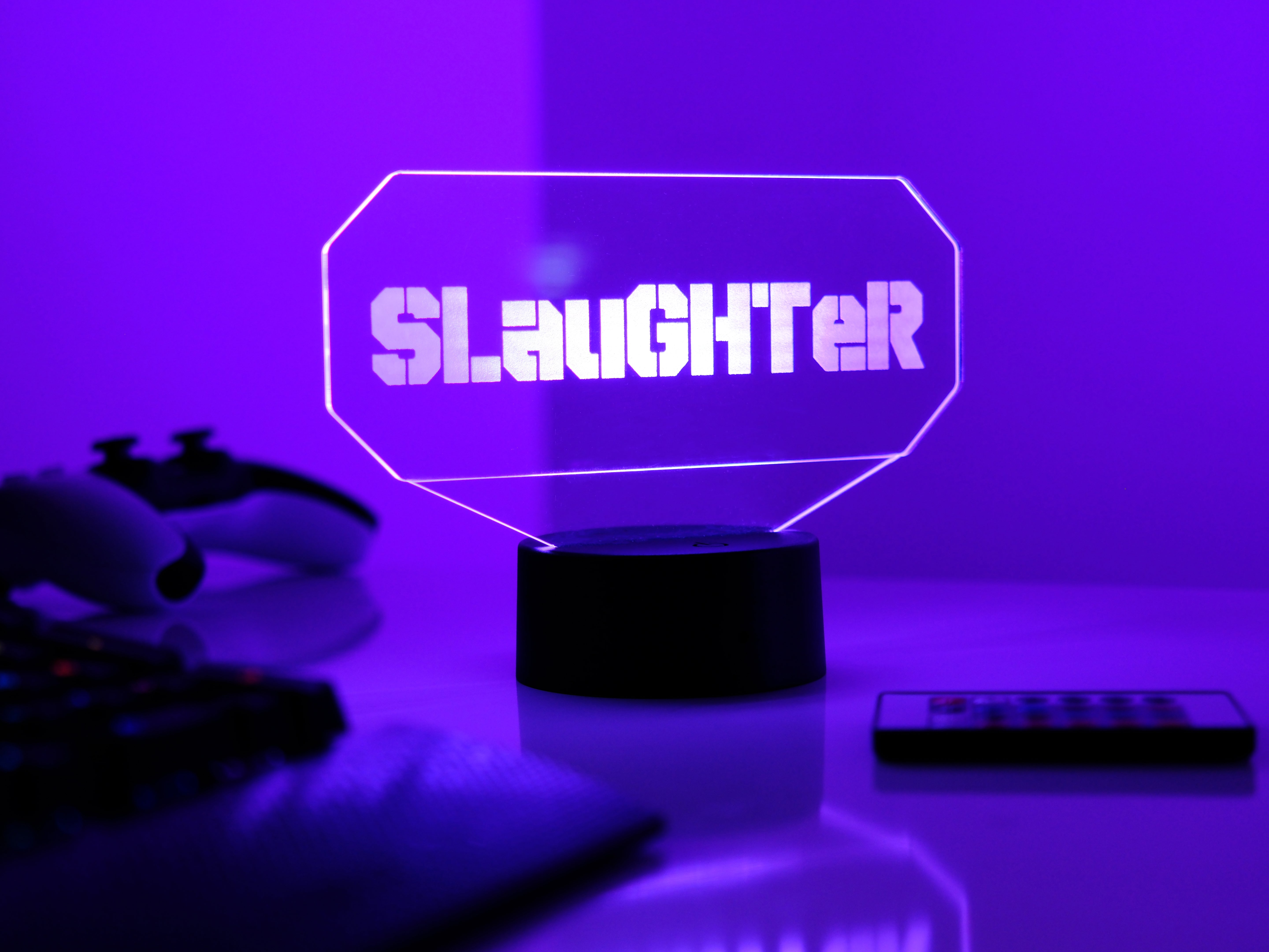 Nickname Desk Lamp 2 – Personalized RGB LED Name Light with Modern Design