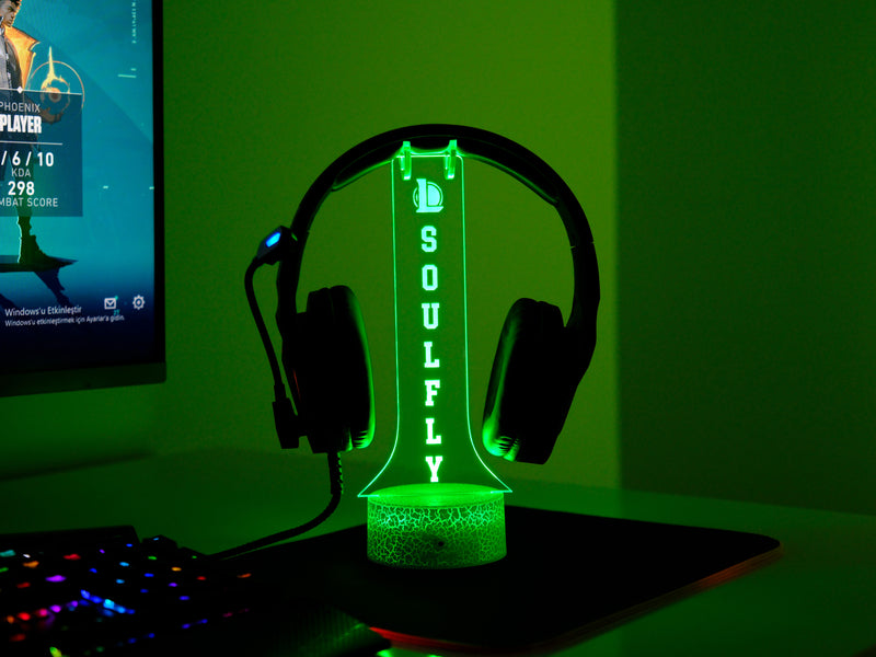 League of Legends Headphone Stand – Personalized RGB Gaming Headset Holder