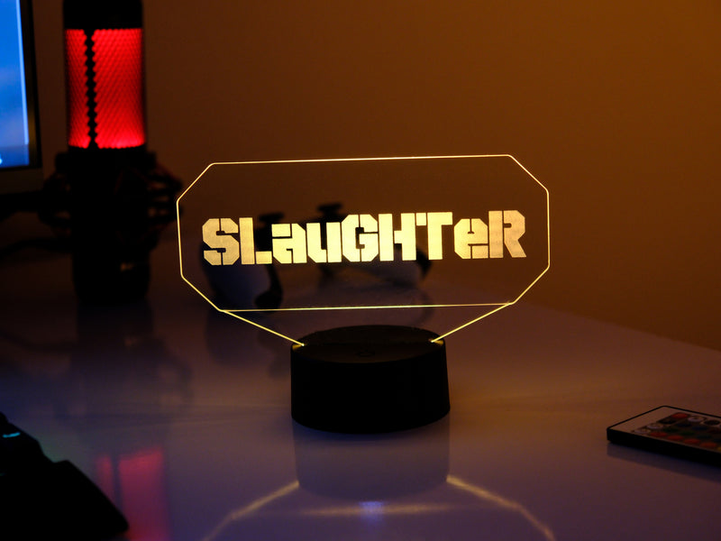Nickname Desk Lamp 2 – Personalized RGB LED Name Light with Modern Design