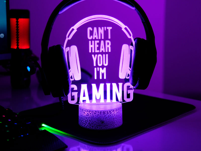 Gaming Quote RGB Headphone Stand
