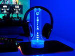 Twitch Headphone Stand – Personalized RGB Gaming Headset Holder for Streamers