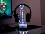Twitch Headphone Stand – Personalized RGB Gaming Headset Holder for Streamers