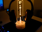 Twitch Headphone Stand – Personalized RGB Gaming Headset Holder for Streamers