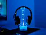 Twitch Headphone Stand – Personalized RGB Gaming Headset Holder for Streamers