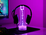 Valorant Headphone Stand – Personalized RGB Gaming Headset Holder with Custom Nickname