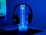 World of Warcraft Alliance Headphone Stand – Personalized RGB Gaming Headset Holder